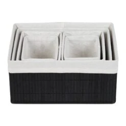 Lot De 24 Paniers De Rangement Noir -Komar || Wenko || Amadeus Soldes Magasin a7888d51b2ee4ce5b662511367e46a4b 1