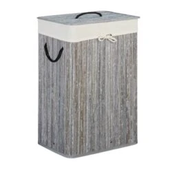 2x Panier Lessive Bambou Rectangulaire -Komar || Wenko || Amadeus Soldes Magasin a8a3d997dd7347f19e011da1fac2fe21