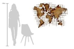 Sculpture Murale Métal Golden World -Komar || Wenko || Amadeus Soldes Magasin ab1563011a3749fab6db4aa456650181