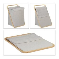 Panier à Linge En Tissu Et Bambou -Komar || Wenko || Amadeus Soldes Magasin abda937f8662434aab817c24d1ffff38