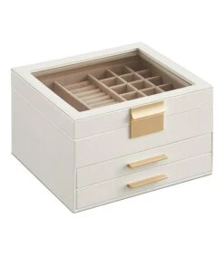 Boîte à Bijoux Avec Couvercle En Verre