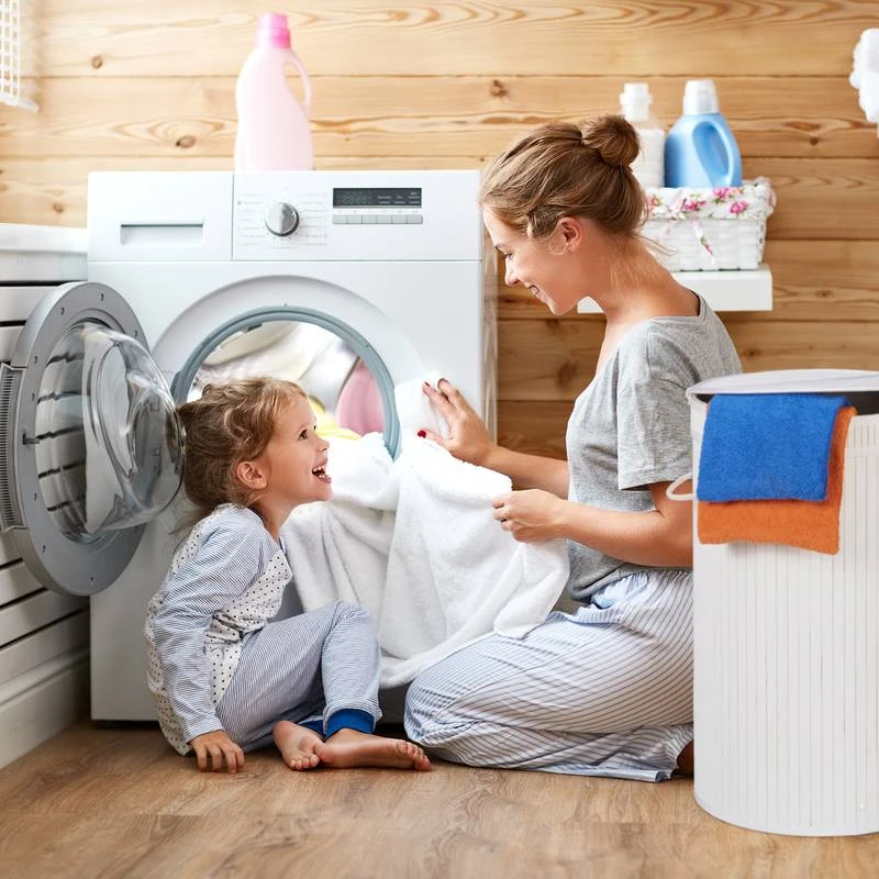 1x Corbeille à Linge Bambou Couvercle 11 1x Corbeille à Linge Bambou Couvercle – Image 9