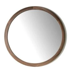 Miroir Avec Cadre En Bois De Noyer