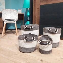 4 Paniers Rond Corde Coton Marron Blanc 8 4 Paniers Rond Corde Coton Marron Blanc -Komar || Wenko || Amadeus Soldes Magasin acc0ec8968d846ab941da4bca663c9c4