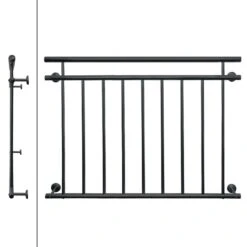 Balcon Français, Anthracite 90x128cm -Komar || Wenko || Amadeus Soldes Magasin ad431d164fd148cfa86e5fd60cc18e7f