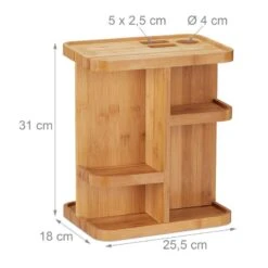 Organiseur à Maquillage Rotatif Bambou -Komar || Wenko || Amadeus Soldes Magasin adc5b9dfba9947a6a3d8fb08ecbf8eda