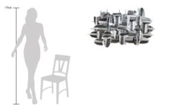 Sculpture Murale Métal Argent Armour -Komar || Wenko || Amadeus Soldes Magasin b045997e23f543948e00ff525199a7db