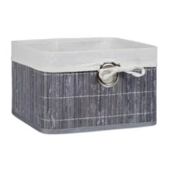 3x Corbeilles Panier De Rangement Bambou -Komar || Wenko || Amadeus Soldes Magasin b1486bb28c5348dfb112202c6f04b64f