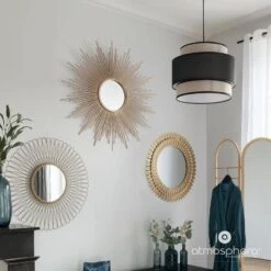 Miroir Mural Décoratif GOLD SUN Ø 100 Cm -Komar || Wenko || Amadeus Soldes Magasin b5fefe4cdc654cff97267ebf26684c91