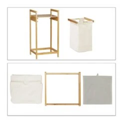 Panier à Linge Bambou Sac à Linge 30 L -Komar || Wenko || Amadeus Soldes Magasin b6262fc9acd14be5a388987489bfd4a1