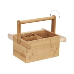 Organiseur En Bambou Avec Anse -Komar || Wenko || Amadeus Soldes Magasin b75ae1daa22d4740a9e52f566444a9ef