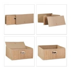 5x Paniers De Rangement En Bambou Blancs -Komar || Wenko || Amadeus Soldes Magasin b879a364de314475b7a198c04ba47031 1