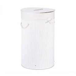 3x Panier à Linge Bambou Rond Blanc -Komar || Wenko || Amadeus Soldes Magasin b8b2fa3ef32e425caf4f00c188ad7b0e