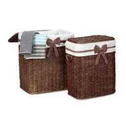 Panier à Linge Lot De 2 Palmier Tressé -Komar || Wenko || Amadeus Soldes Magasin b980142735db4385a695e57a47f8a5f9