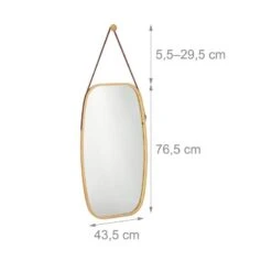 Miroir Ovale Mural Suspendu En Bambou -Komar || Wenko || Amadeus Soldes Magasin bac6f35cb7c3481381fd6fc128755745