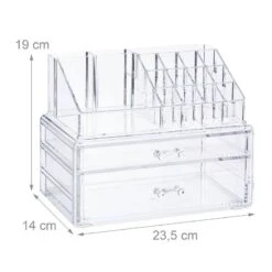 Organiseur à Maquillage Avec 2 Tiroirs -Komar || Wenko || Amadeus Soldes Magasin bbe6847cca58433e8812bd59135e7e0b