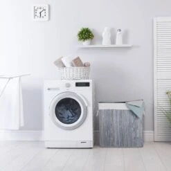 Panier à Linge En Bambou 3 Compartiments -Komar || Wenko || Amadeus Soldes Magasin be0fa74a192d4afe93be9ca17218b679