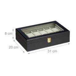 Boîte Pour Montres Avec 12 Casiers -Komar || Wenko || Amadeus Soldes Magasin bef6b0bf85e745eebe7e77165d79c8ab