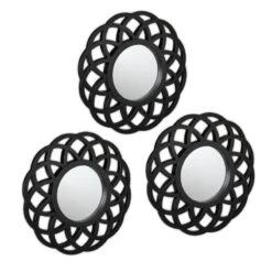 Lot De 3 Miroirs à Motifs