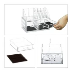 Organiseur à Maquillage Avec 3 Tiroirs -Komar || Wenko || Amadeus Soldes Magasin c3bd8bc2bbbb4c6dab45cf8dfe426856