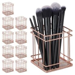 10x Pots à Pinceau De Maquillage Carré