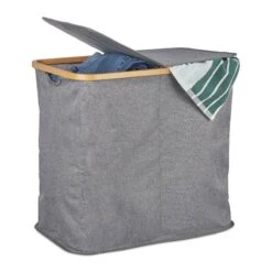 Panier à Linge 2 Compartiments Gris -Komar || Wenko || Amadeus Soldes Magasin c6d32ec353084a42878c5fe9463518e7