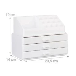 2 Organiseurs Maquillage 3 Tiroirs Blanc -Komar || Wenko || Amadeus Soldes Magasin c7332a6195d34b739c0289776f51bcd4 2