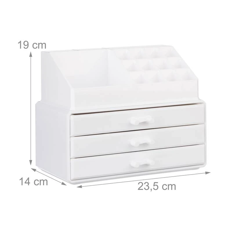 1x Organiseur Maquillage 3 Tiroirs Noir 20 1x Organiseur Maquillage 3 Tiroirs Noir – Image 18