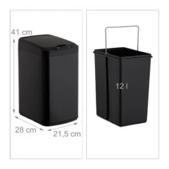 Poubelle Senseur 12 L -Komar || Wenko || Amadeus Soldes Magasin c7633ab0c9b541f2a880be3f372891c3