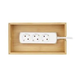 Boîte à Câbles En Bambou Nature -Komar || Wenko || Amadeus Soldes Magasin c820bdd18a8f4f379f380991a3de5185