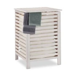 Panier à Linge En Noyer Blanc -Komar || Wenko || Amadeus Soldes Magasin c835bf2a2de74bdab5bcc351978343c2