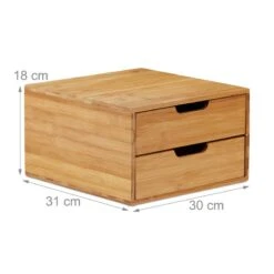 Boîte De Rangement Organiseur Bambou -Komar || Wenko || Amadeus Soldes Magasin c8943b4829a246fc9f386f9ab89d0ded