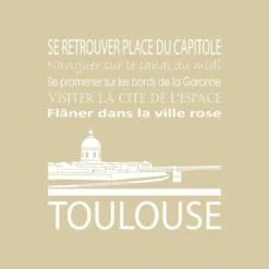 Tableau Sur Toile Toulouse 30x30 Cm -Komar || Wenko || Amadeus Soldes Magasin cacc3a43f32145ea91715b4cfec7a38c