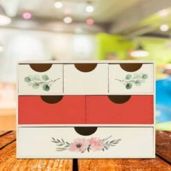 Boîte à Tiroirs En Bois -Komar || Wenko || Amadeus Soldes Magasin ccaf42d01bd442c4a465cacede93c8e2