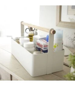 Yamazaki Panier De Rangement Avec Poignée En Bois -Komar || Wenko || Amadeus Soldes Magasin ccb920bb41cc44b6bb40a72805c1a7b9