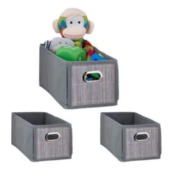 3x Paniers De Rangement En Bambou étroit