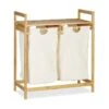 Panier à Linge Bambou 2 Sacs à Linge -Komar || Wenko || Amadeus Soldes Magasin d0a3ea39a6bf4fadb1ae2ceb3bb09e96