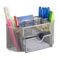 Organiseur De Bureau Treillis Métal -Komar || Wenko || Amadeus Soldes Magasin d0fa16098e004931b6dc5d6af1ccd793