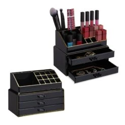 2 Organiseurs Maquillage 3 Tiroirs Blanc -Komar || Wenko || Amadeus Soldes Magasin d139d649d5df4fddaa2e17aa3aabc2f5