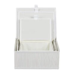 Lot De 3 Paniers De Rangement En Bambou -Komar || Wenko || Amadeus Soldes Magasin d282eff3934e4835970d43db634b2f7c