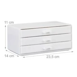 1x Organiseur Maquillage 3 Tiroirs Noir 41 1x Organiseur Maquillage 3 Tiroirs Noir -Komar || Wenko || Amadeus Soldes Magasin d2a4789bbac44c32b78d94d6d41a308f