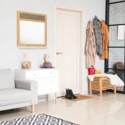 Miroir Mural Bois Avec Tablette Blanche -Komar || Wenko || Amadeus Soldes Magasin d2dd937c6fa9458fbe9fd86388df8d35