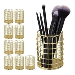 10x Pots à Pinceau Maquillage Métal Rond -Komar || Wenko || Amadeus Soldes Magasin d4b858efa4a94e7b8788f68d545a7fb1