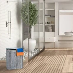 Lot De 3 Paniers à Linge En Bambou -Komar || Wenko || Amadeus Soldes Magasin d52741c020c64051b661bafa9cb42563 1