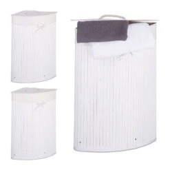 Lot De 3 Paniers à Linge Bambou -Komar || Wenko || Amadeus Soldes Magasin d602a0d901504de0b8ee0612a9f63a8d