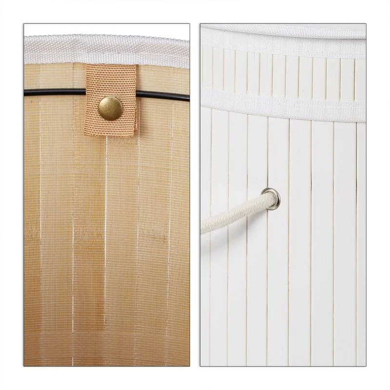 1x Corbeille à Linge Bambou Couvercle 16 1x Corbeille à Linge Bambou Couvercle – Image 14