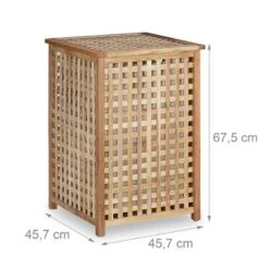 Panier à Linge Bois Noyer Corbeille -Komar || Wenko || Amadeus Soldes Magasin d77d3ff84875481280e6c7dc47070b1c