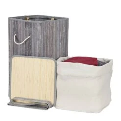 Corbeille à Linge Pliable Bambou -Komar || Wenko || Amadeus Soldes Magasin d8b359536ab742888c85936ebb0bbfd1