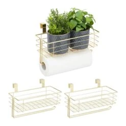 3x Paniers Suspension Avec Porte-rouleau -Komar || Wenko || Amadeus Soldes Magasin da00b136527c48b1994d553be01dc6f4