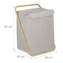 Panier à Linge En Tissu Et Bambou -Komar || Wenko || Amadeus Soldes Magasin dbc80e02ca1a4178b801b5be21f9ca5f